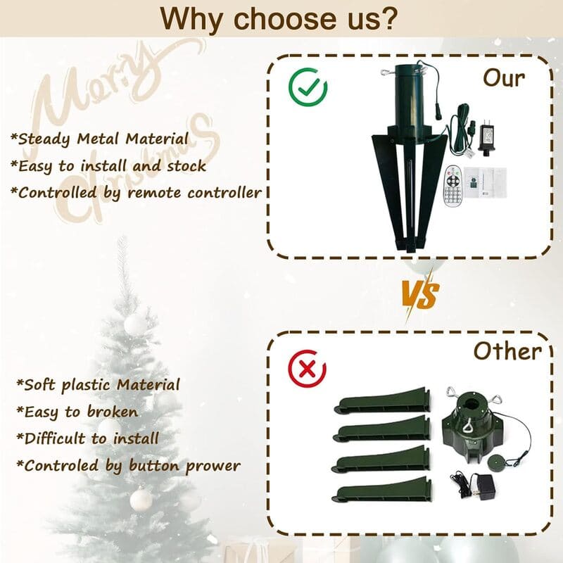 360°  Roatating Artificial Christmas Tree Stand