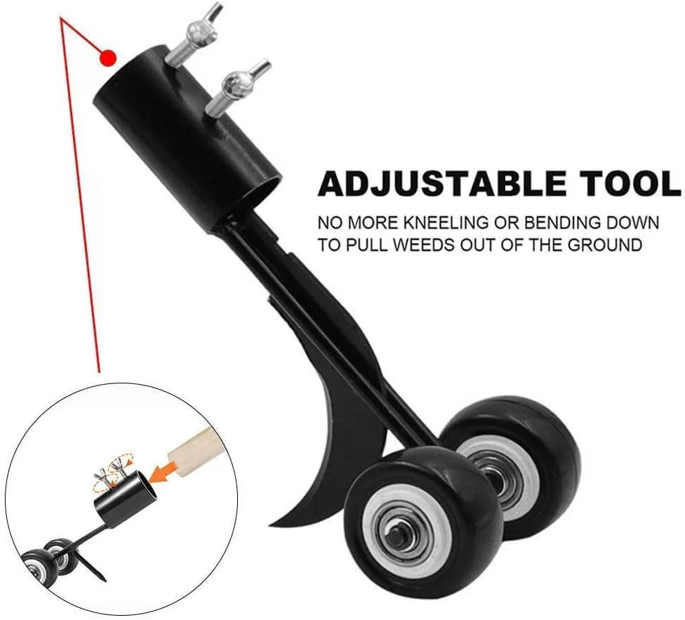 Adjustable Weed Puller with Wheels