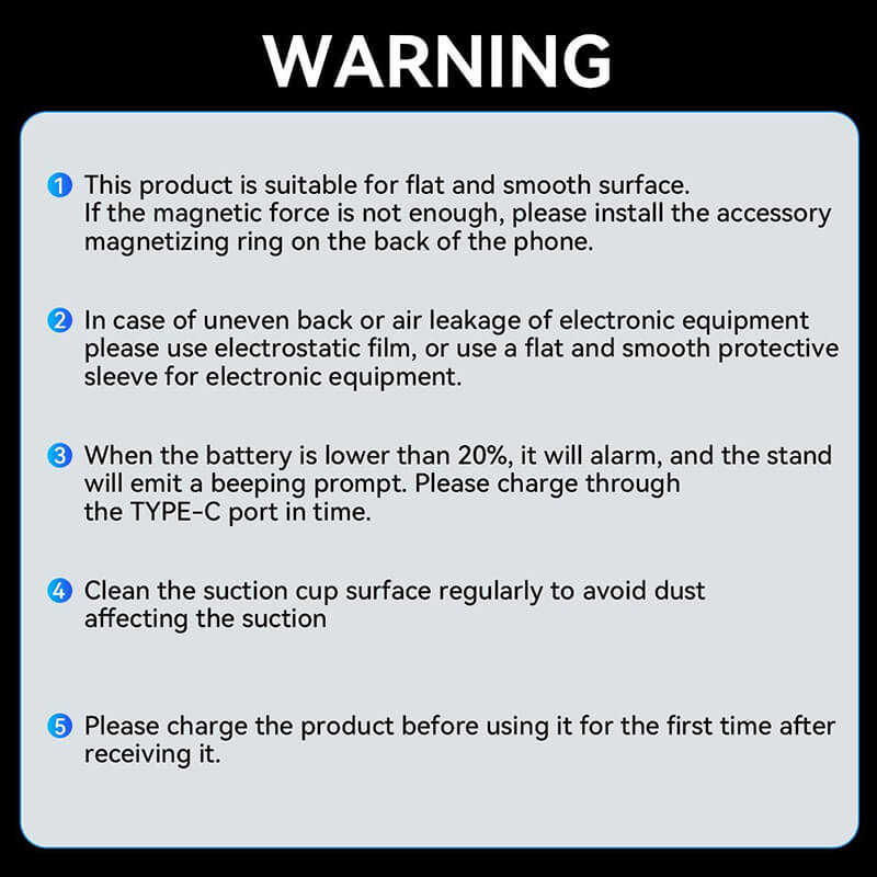 Electric Vacuum Magnetic Car Phone Holder