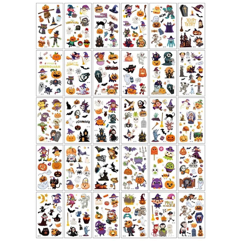 24 PCS Floating Candles with Wand Remote & Holiday Tattoo Sticker Set