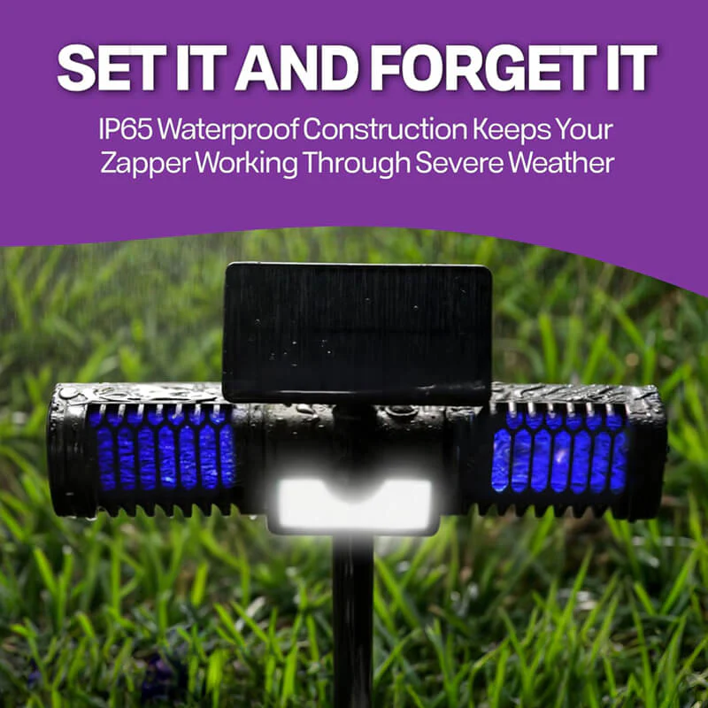 2 in 1 Solar Mosquito Zapper & Flood Light