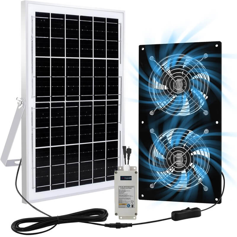 25W Solar Exhaust Fans