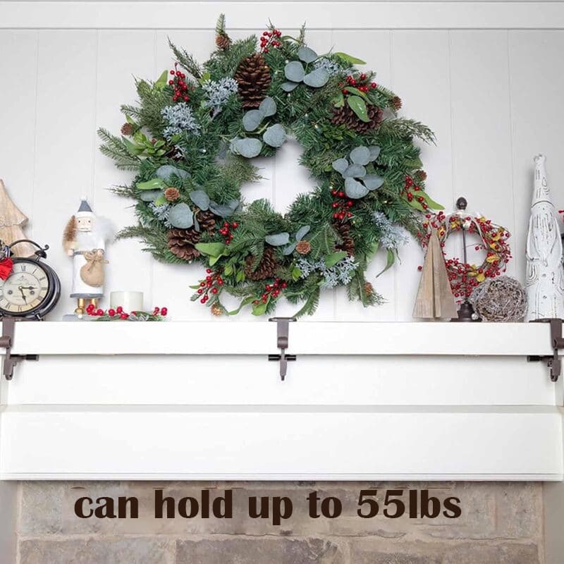 2 In 1 Adjustable Christmas Garland and Stocking Hanger