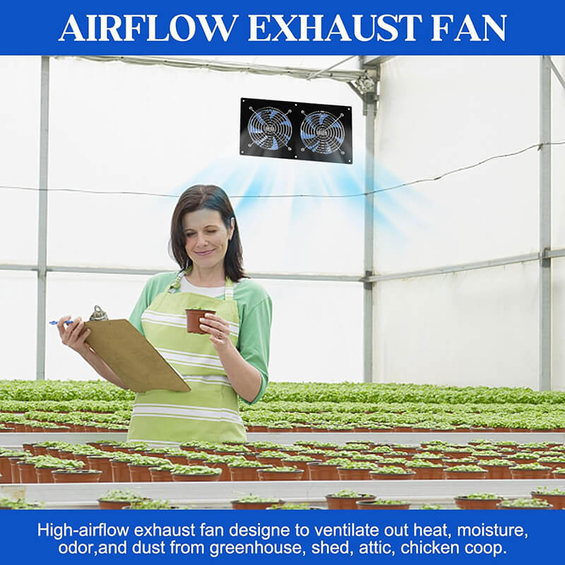 25W Solar Exhaust Fans