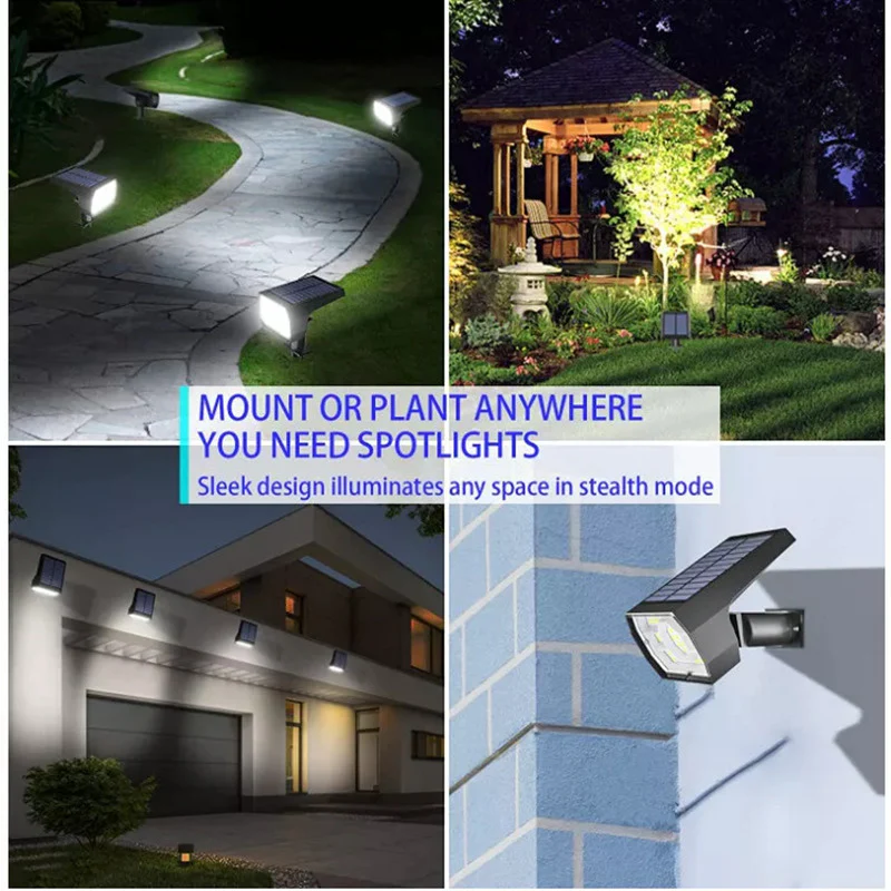 2 in 1 Solar Landscape Spotlights