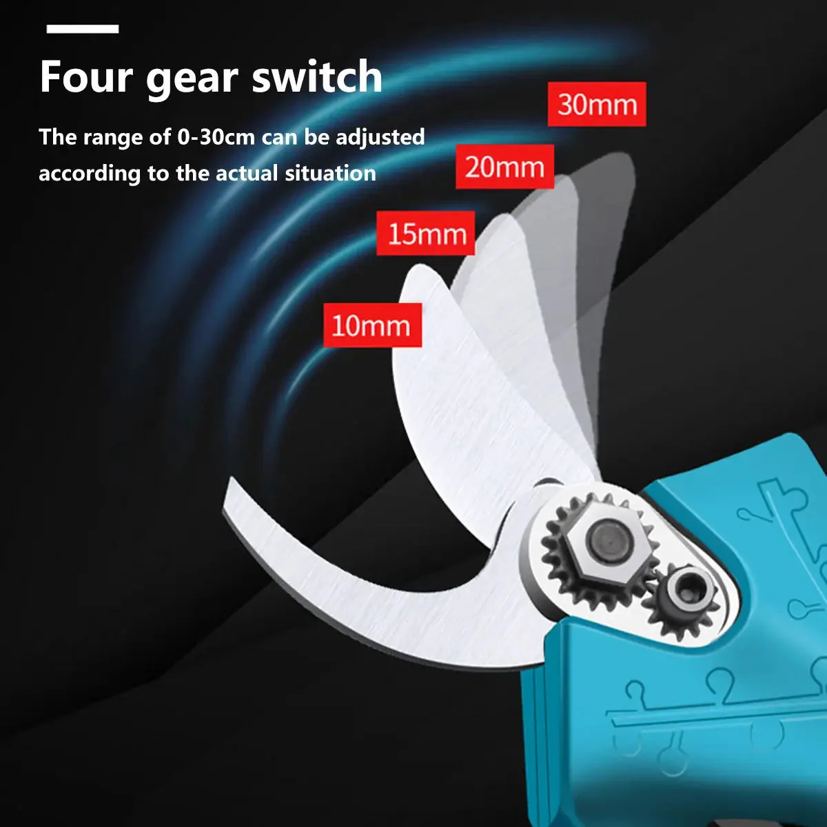 30mm Cordless Electric Pruning Shears with 2 batteries
