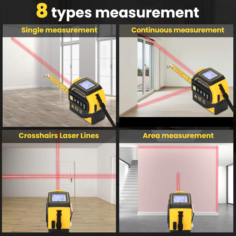 5 in 1 Digital Bluetooth Laser Tape Measure