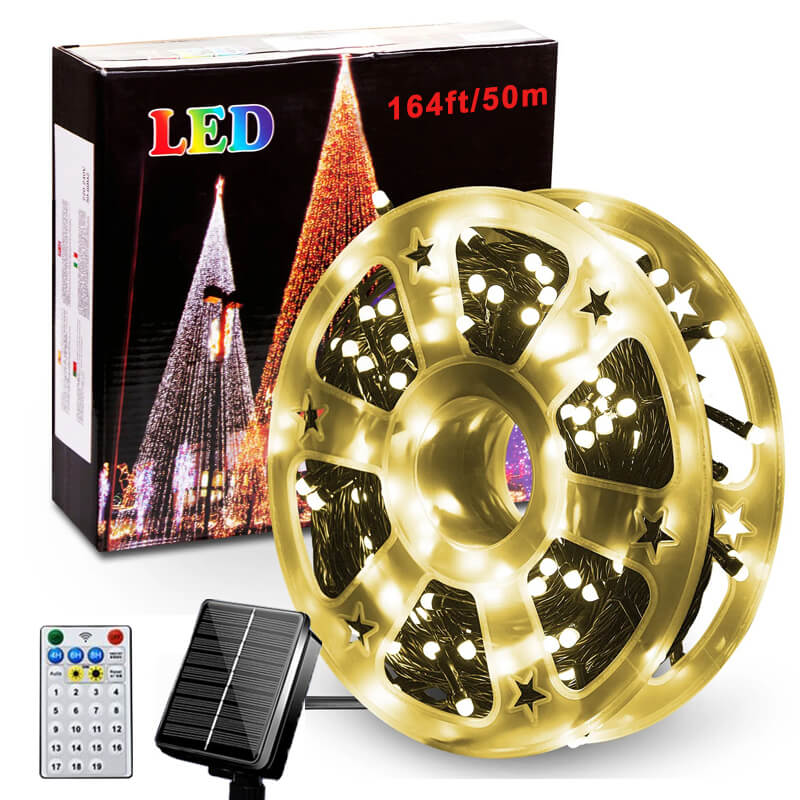 164FT Solar Outdoor Rope Lights