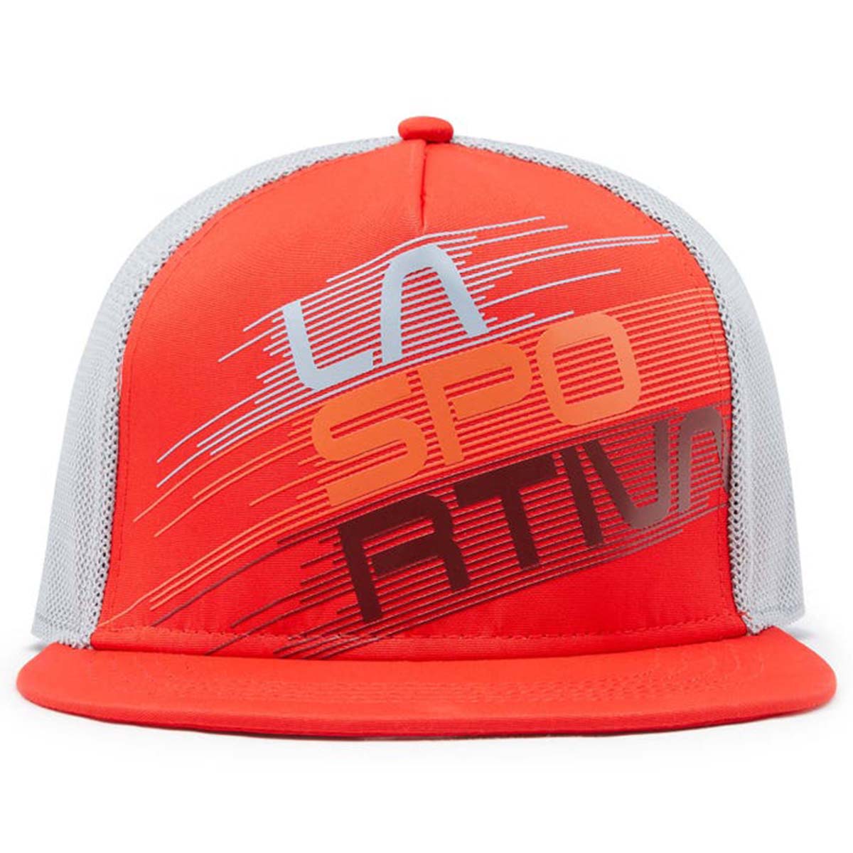 𝐋𝐚 𝐒𝐩𝐨𝐫𝐭𝐢𝐯𝐚 Stripe Evo Trucker Womens Climbing Hat Red