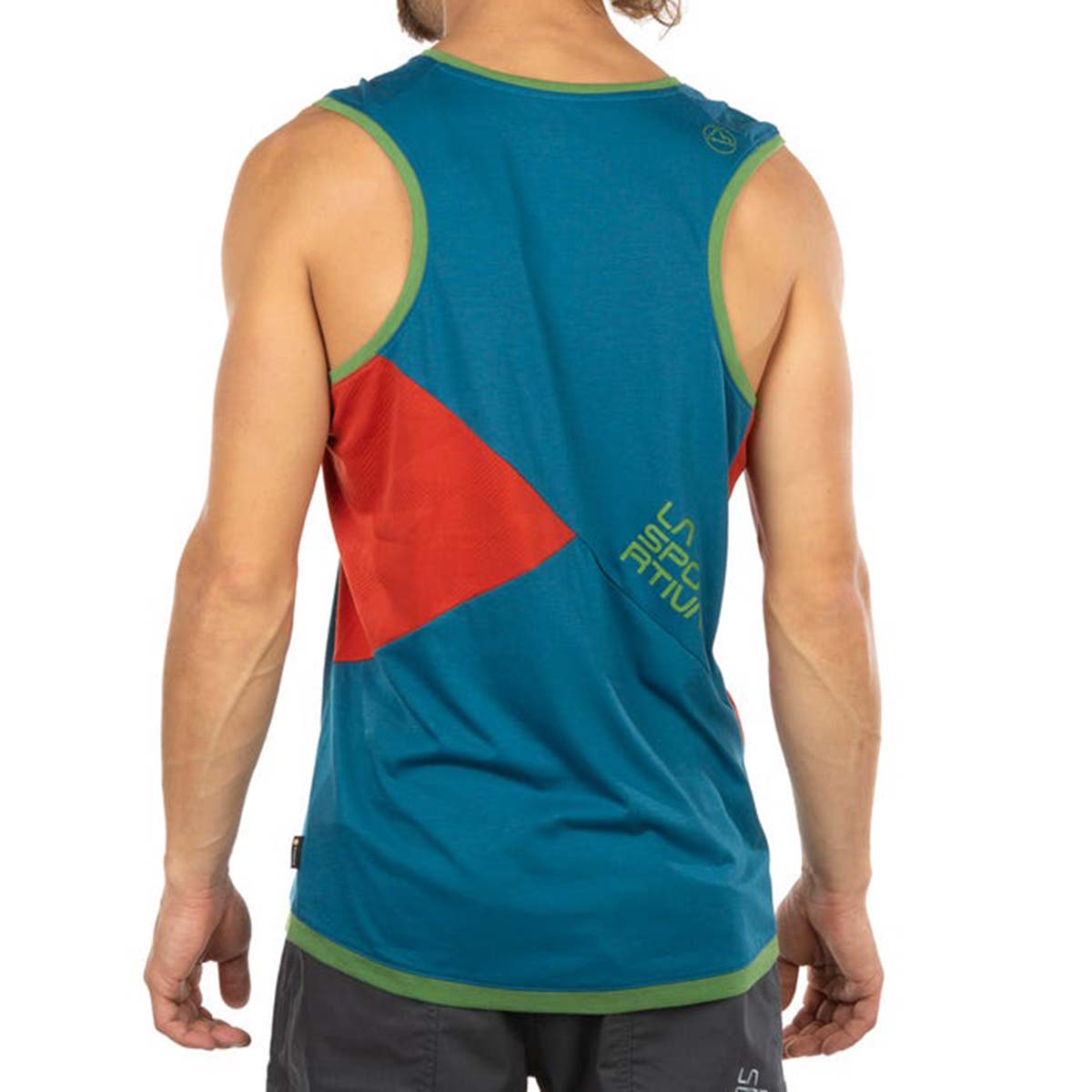 Crimp Mens Climbing Tank Top Blue