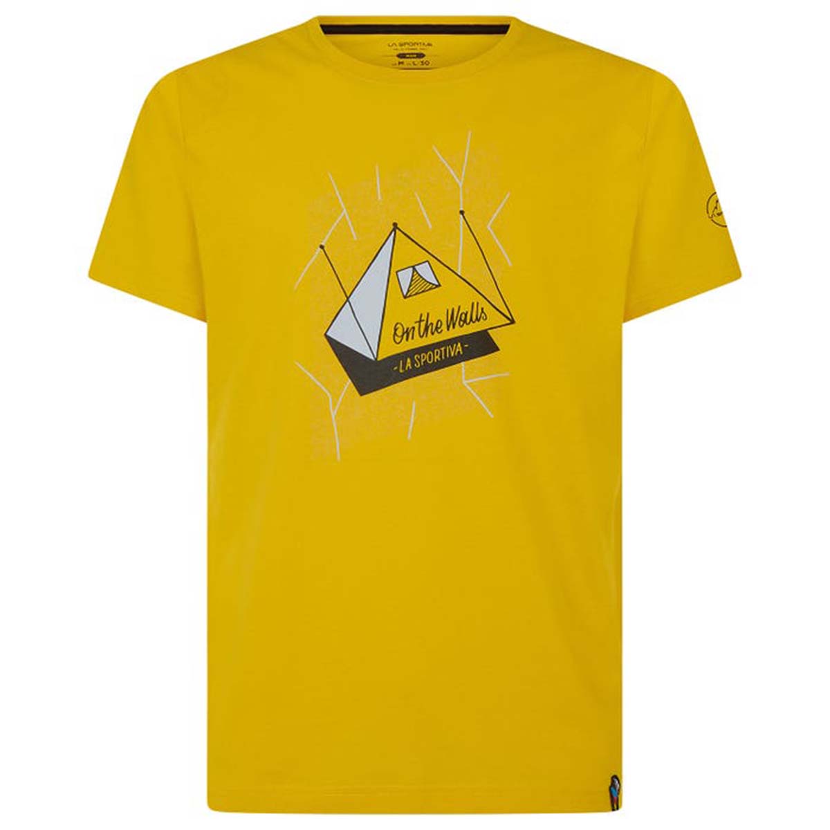 On the Walls Mens Climbing T-Shirt Yellow