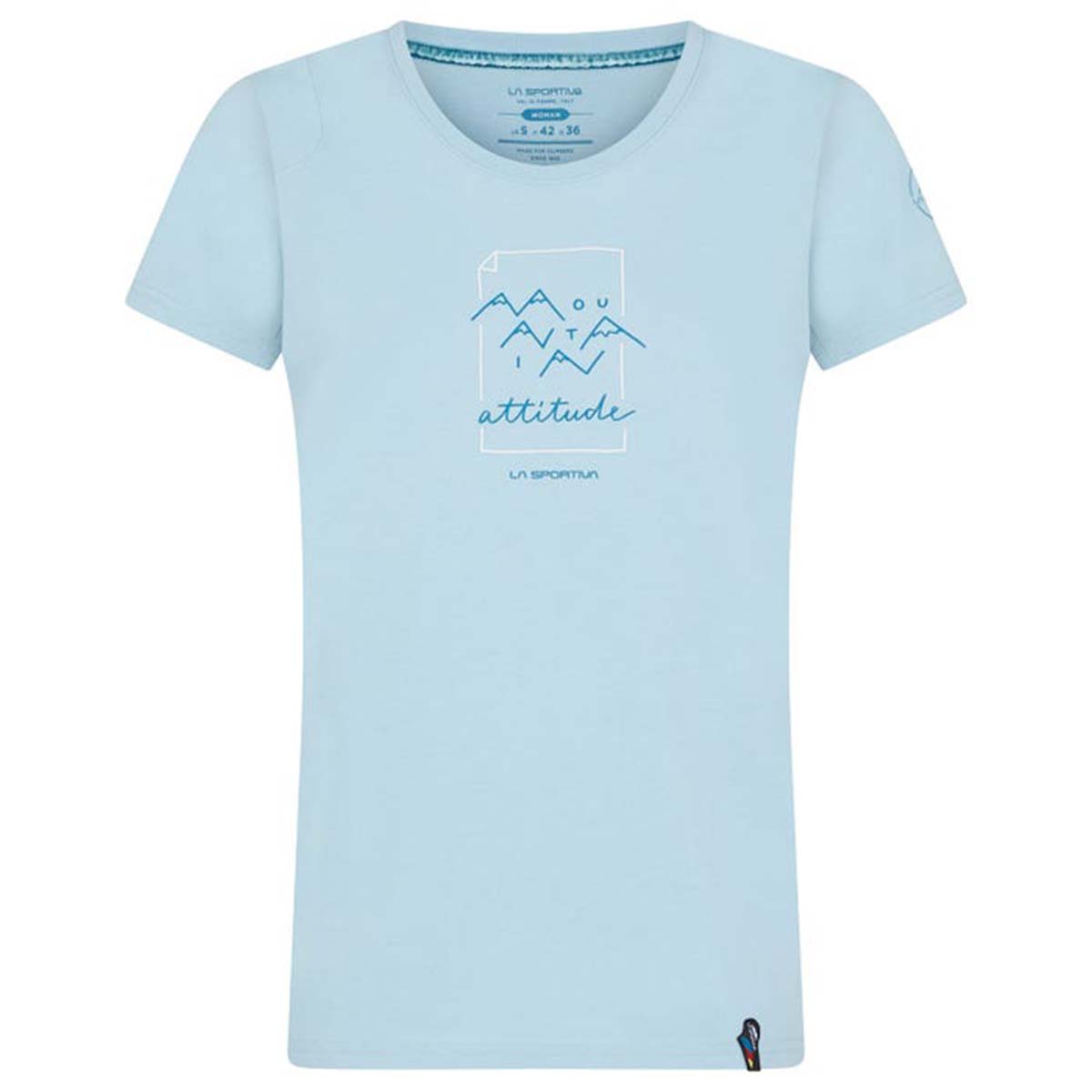 Attitude Womens Climbing T-Shirt Blue
