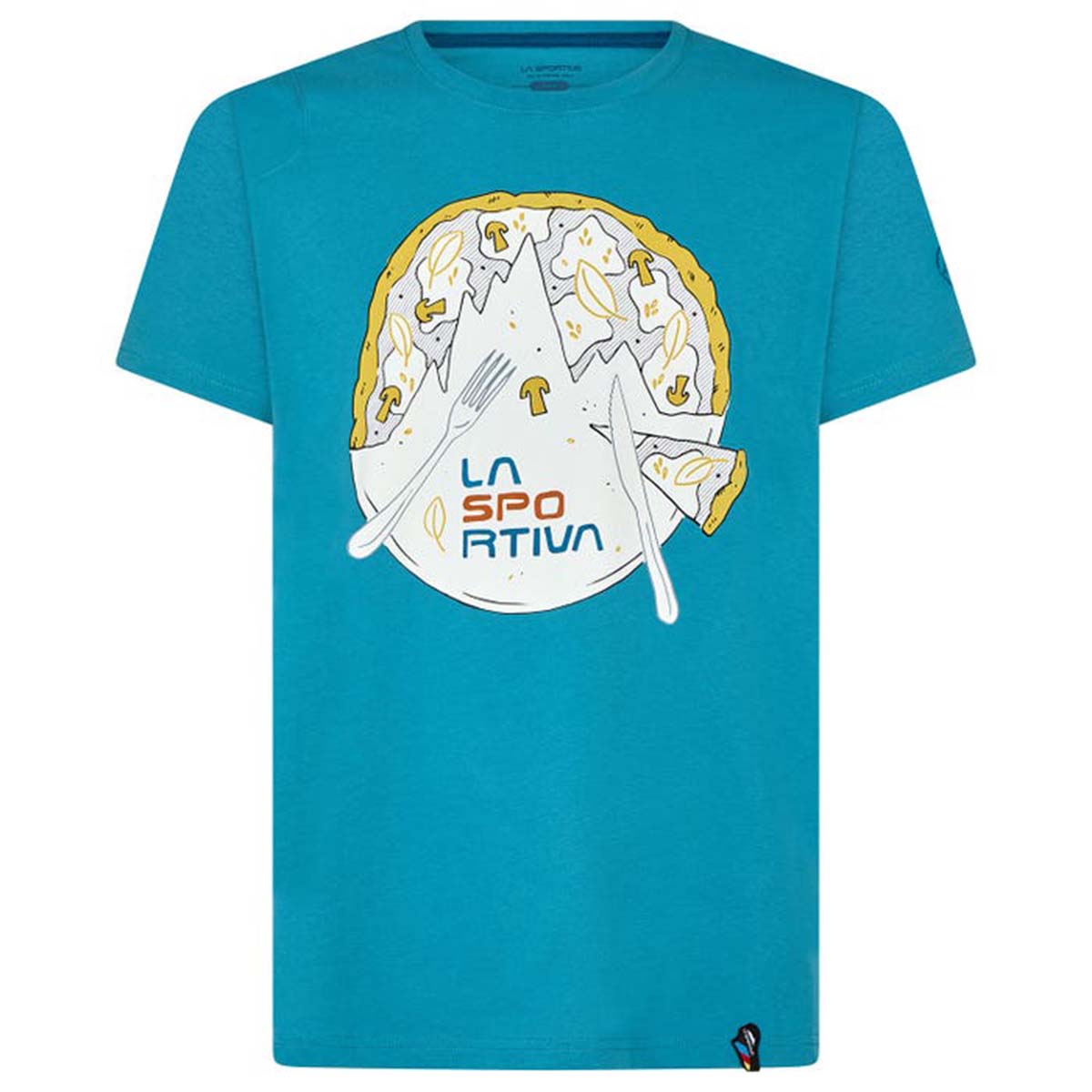 Pizza Mens Climbing T-Shirt Blue