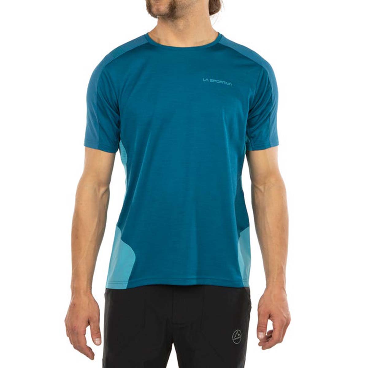 Compass Mens Hiking T-Shirt Blue