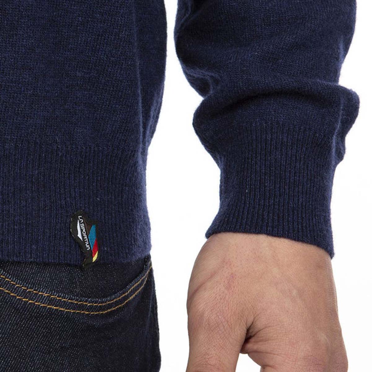 Monk Mens Climbing Pullover Blue