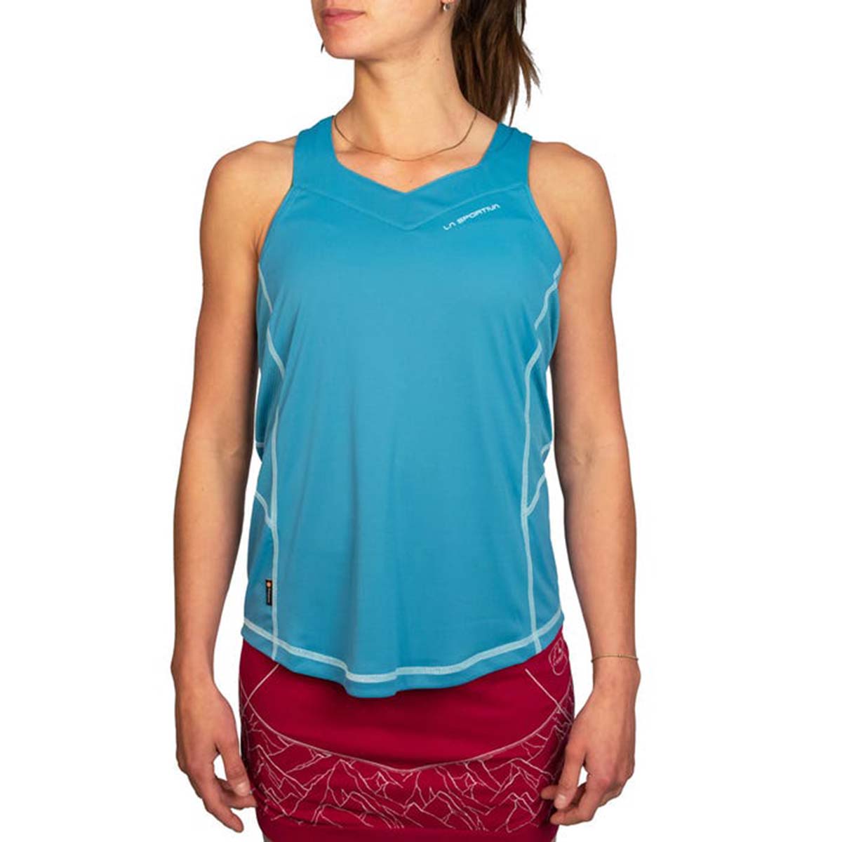 Joy Womens Running Tank Top Blue