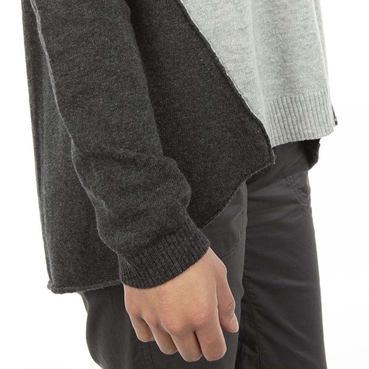 Linville Womens Climbing Pullover Grey