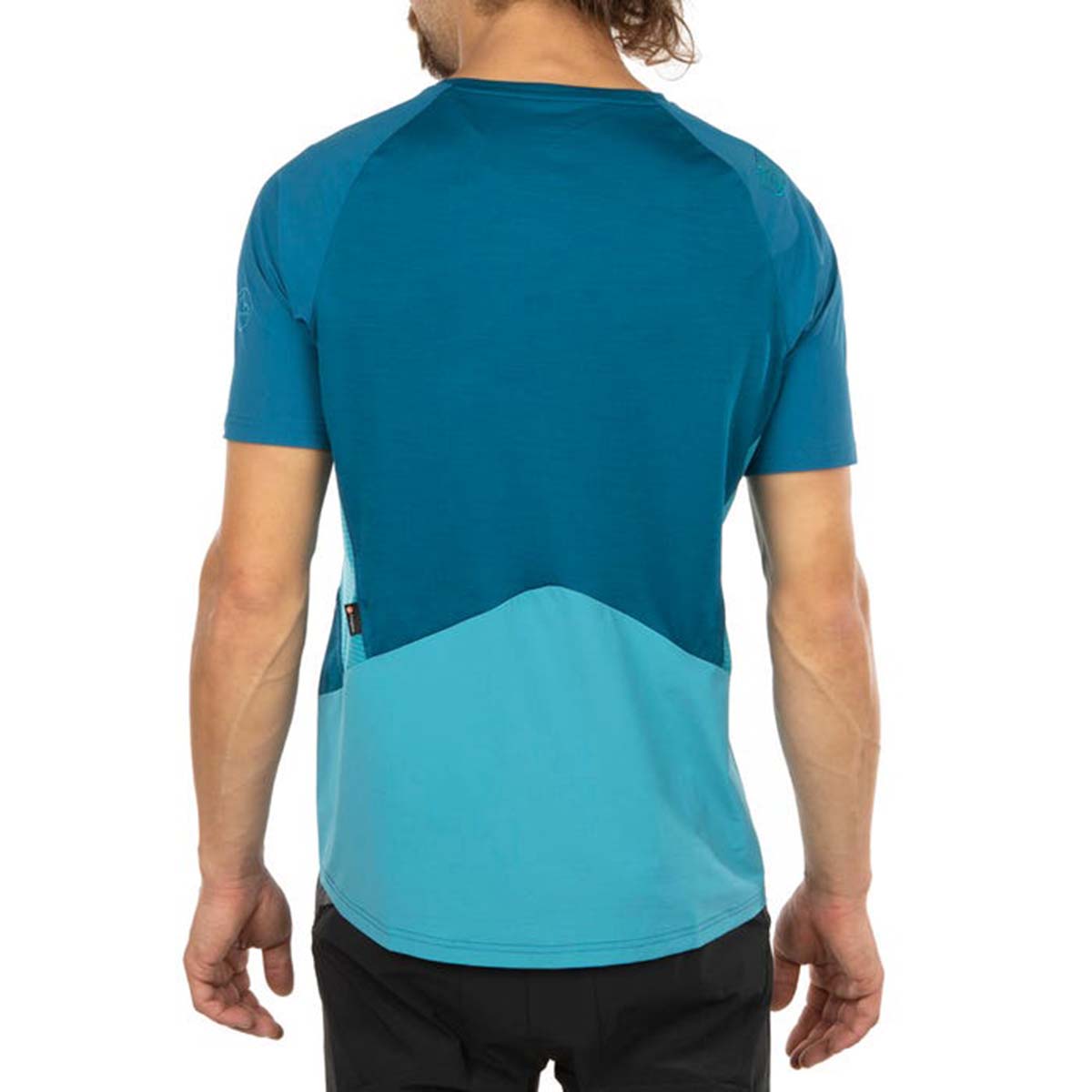 Compass Mens Hiking T-Shirt Blue