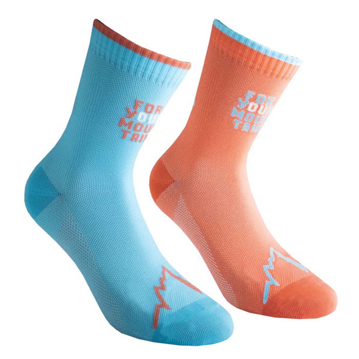 For Your Mountain Mens Running Socks Pink