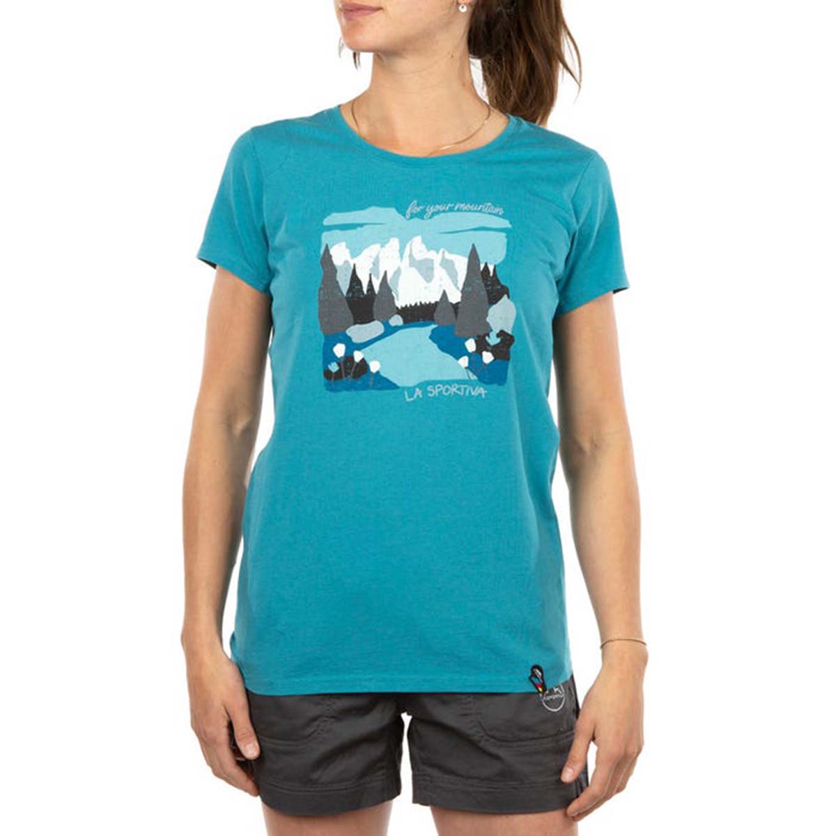 Valley Womens Climbing T-Shirt Blue