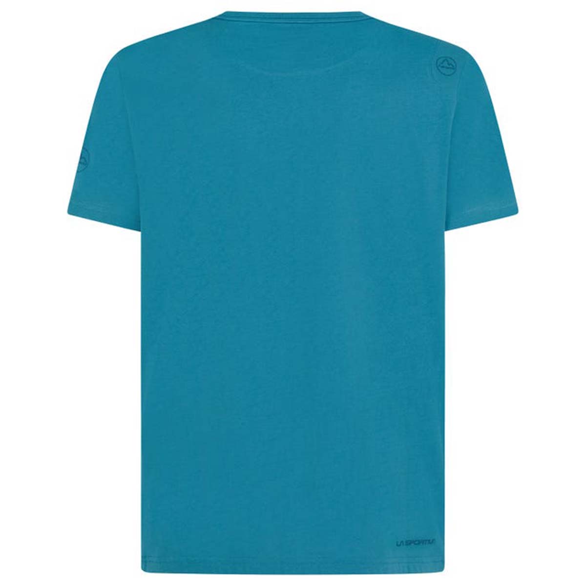 Retro Mens Climbing T-Shirt Blue