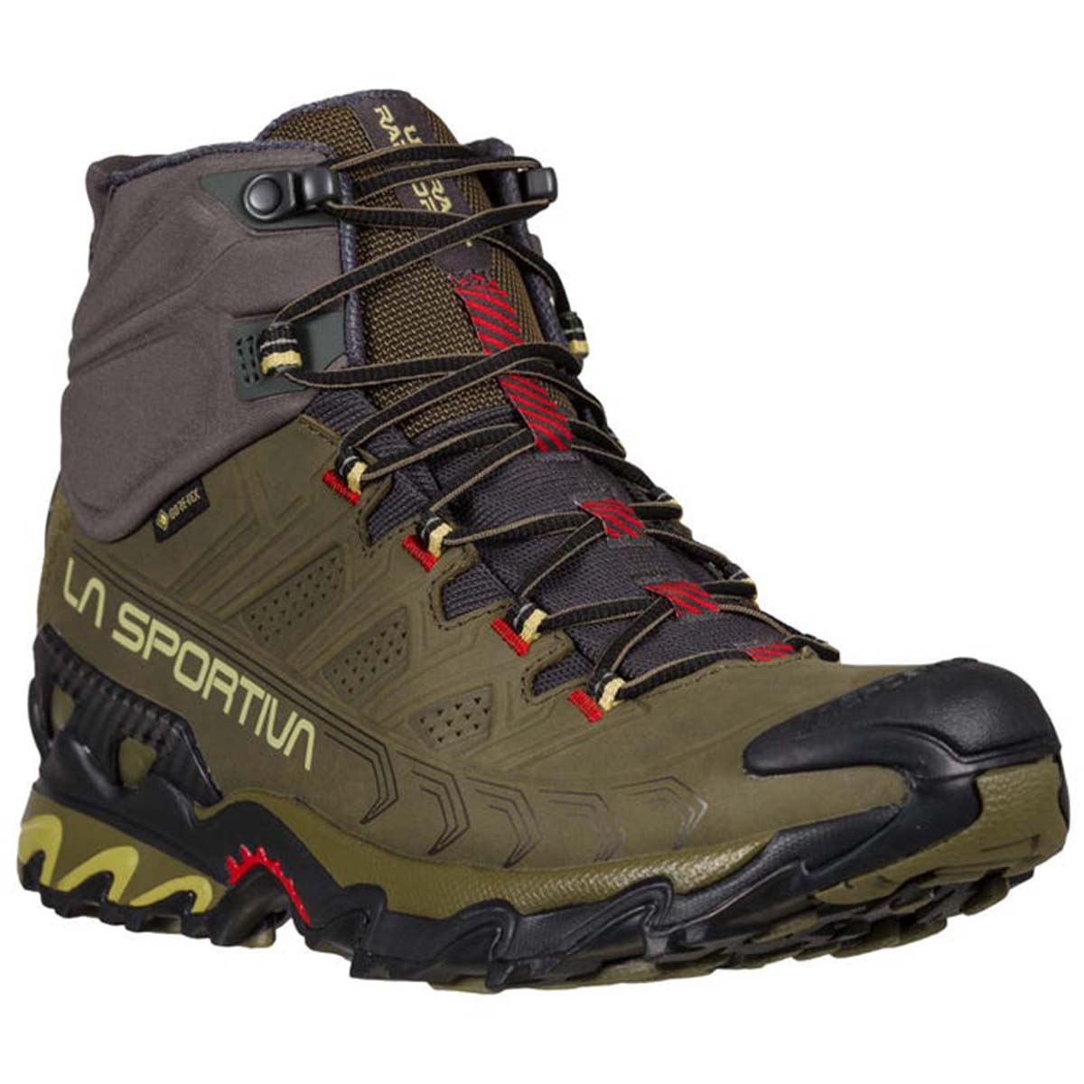 Ultra Raptor II Mid Leather Wide GTX Mens Hiking Shoes Brown