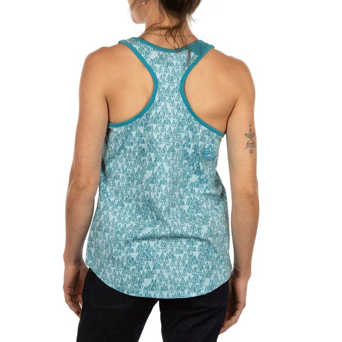 Trees Womens Climbing Tank Top Blue