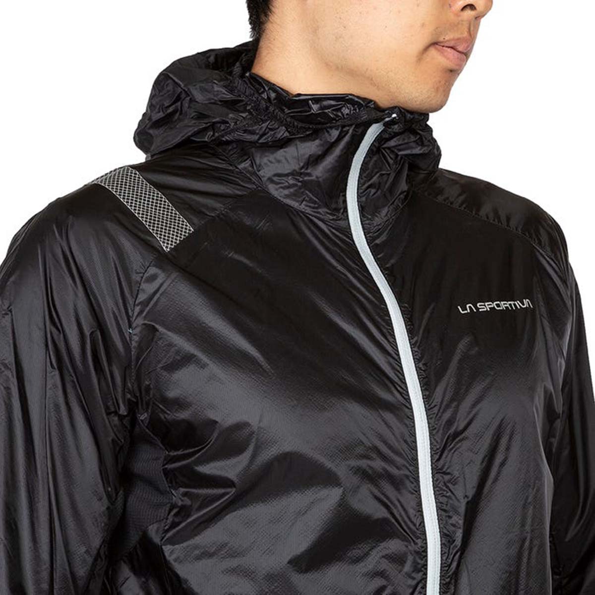 Blizzard Mens Running Windbreaker Black