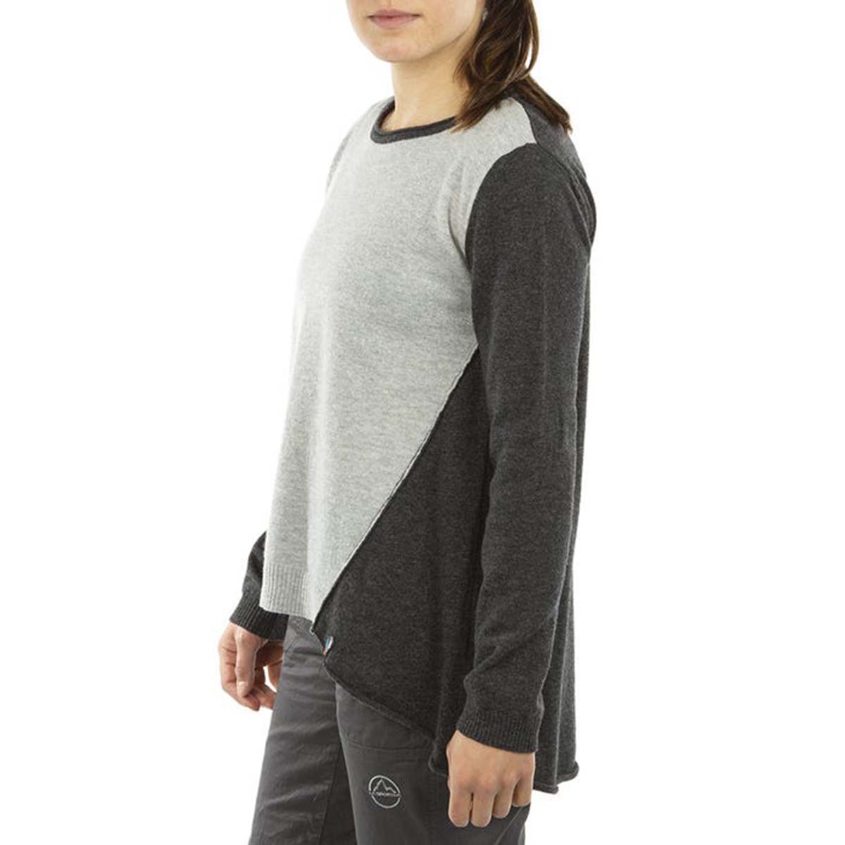 Linville Womens Climbing Pullover Grey
