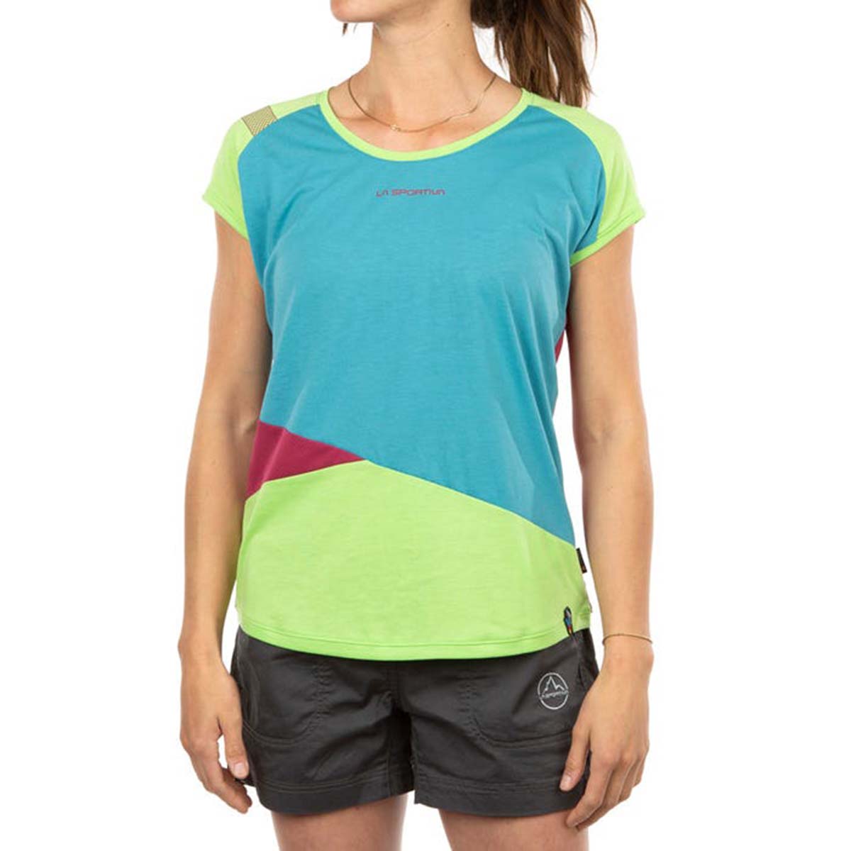 Hold Womens Climbing T-Shirt Blue