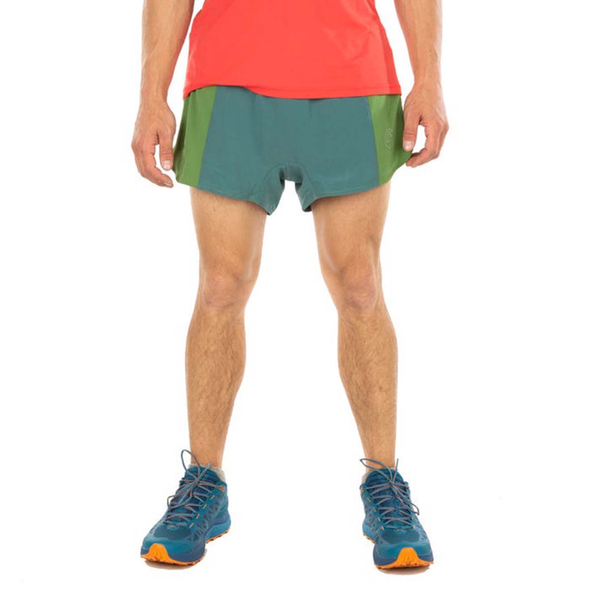 Auster Mens Running Shorts Green
