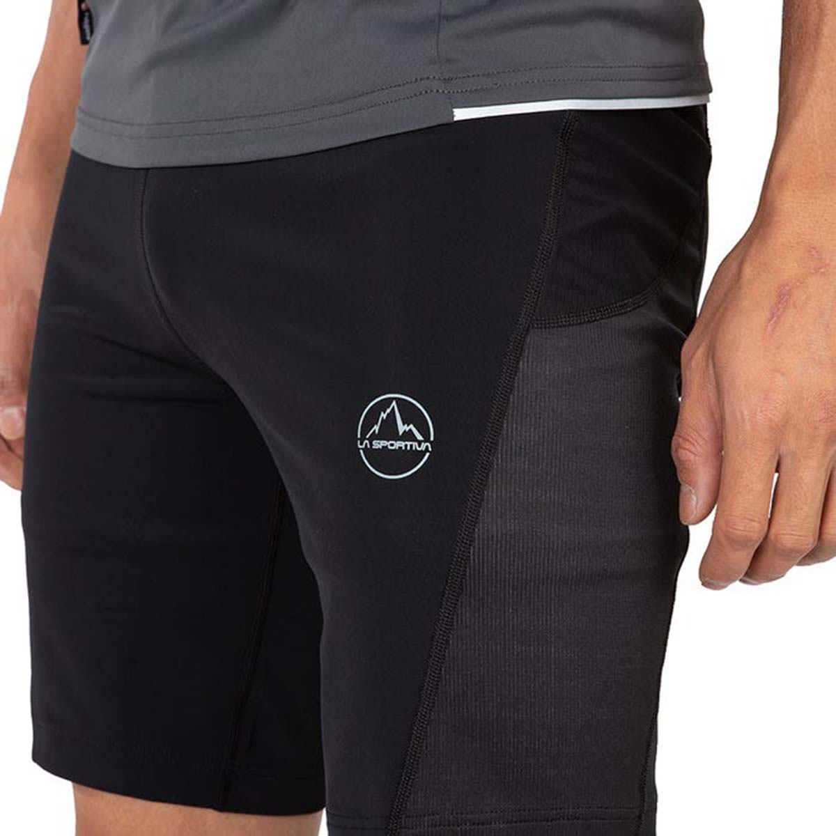 Triumph Mens Running Tight Shorts Black