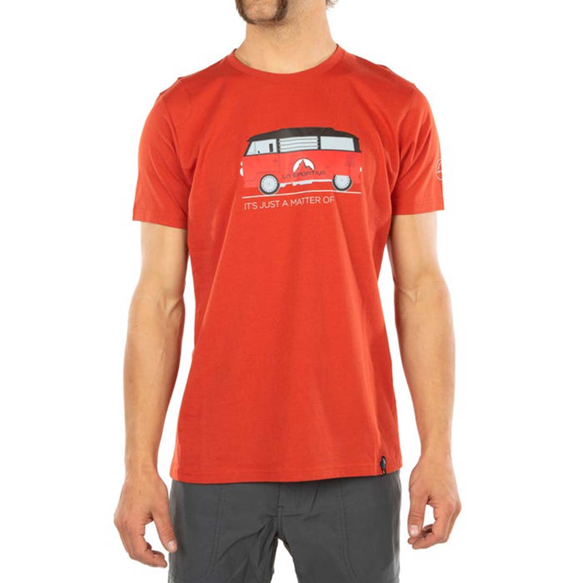 Van Mens Climbing T-Shirt Red