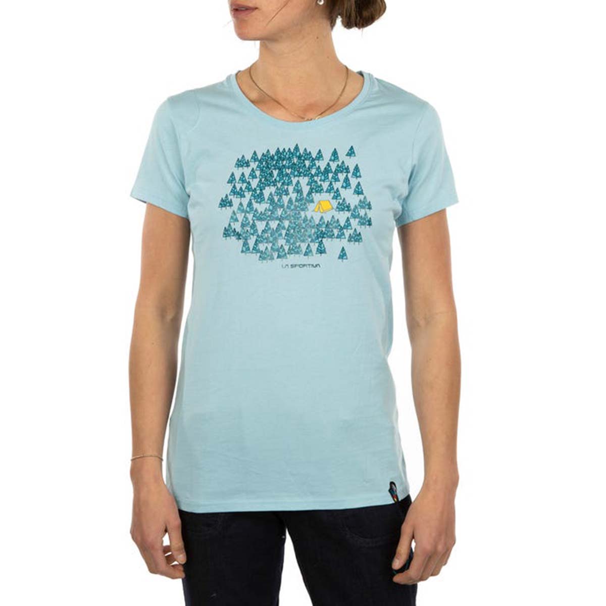 Forest Womens Climbing T-Shirt Blue