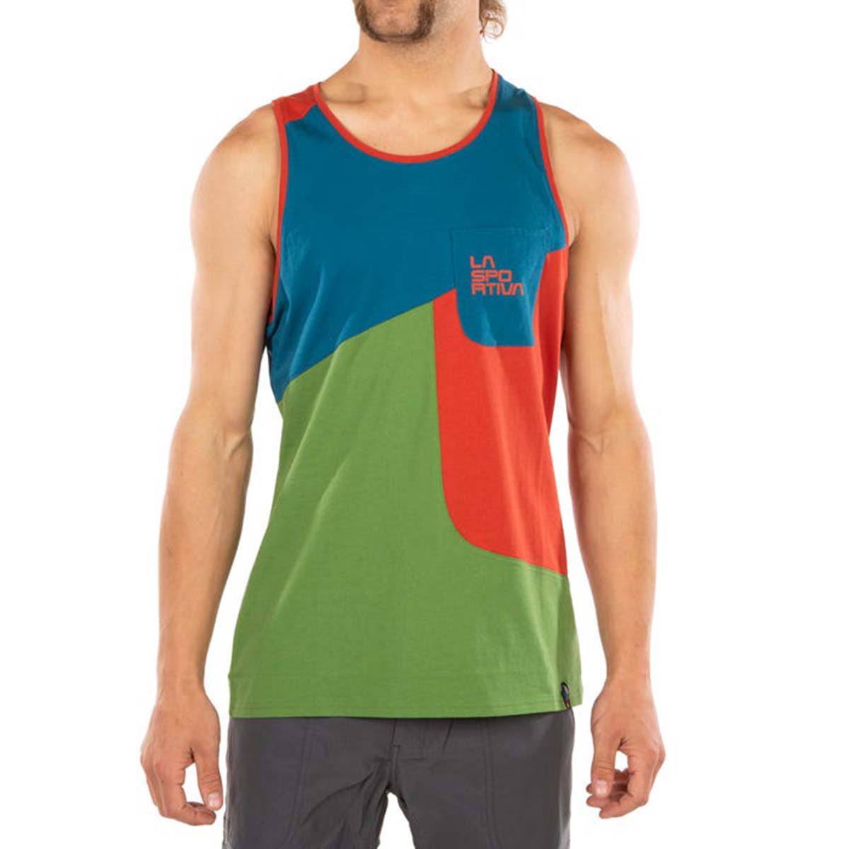 Dude Mens Climbing Tank Top Green