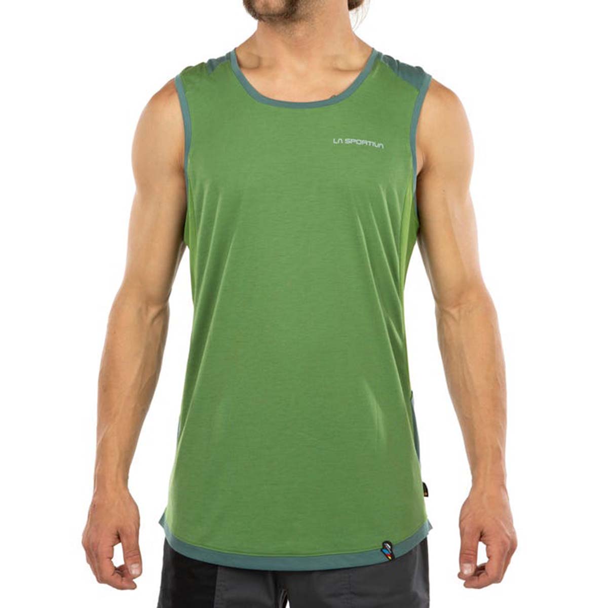 Crimp Mens Climbing Tank Top Green
