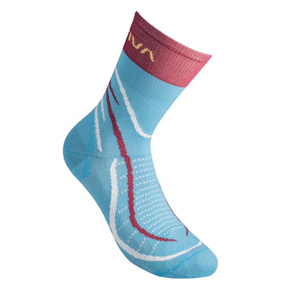 Sky Mens Running Socks Blue