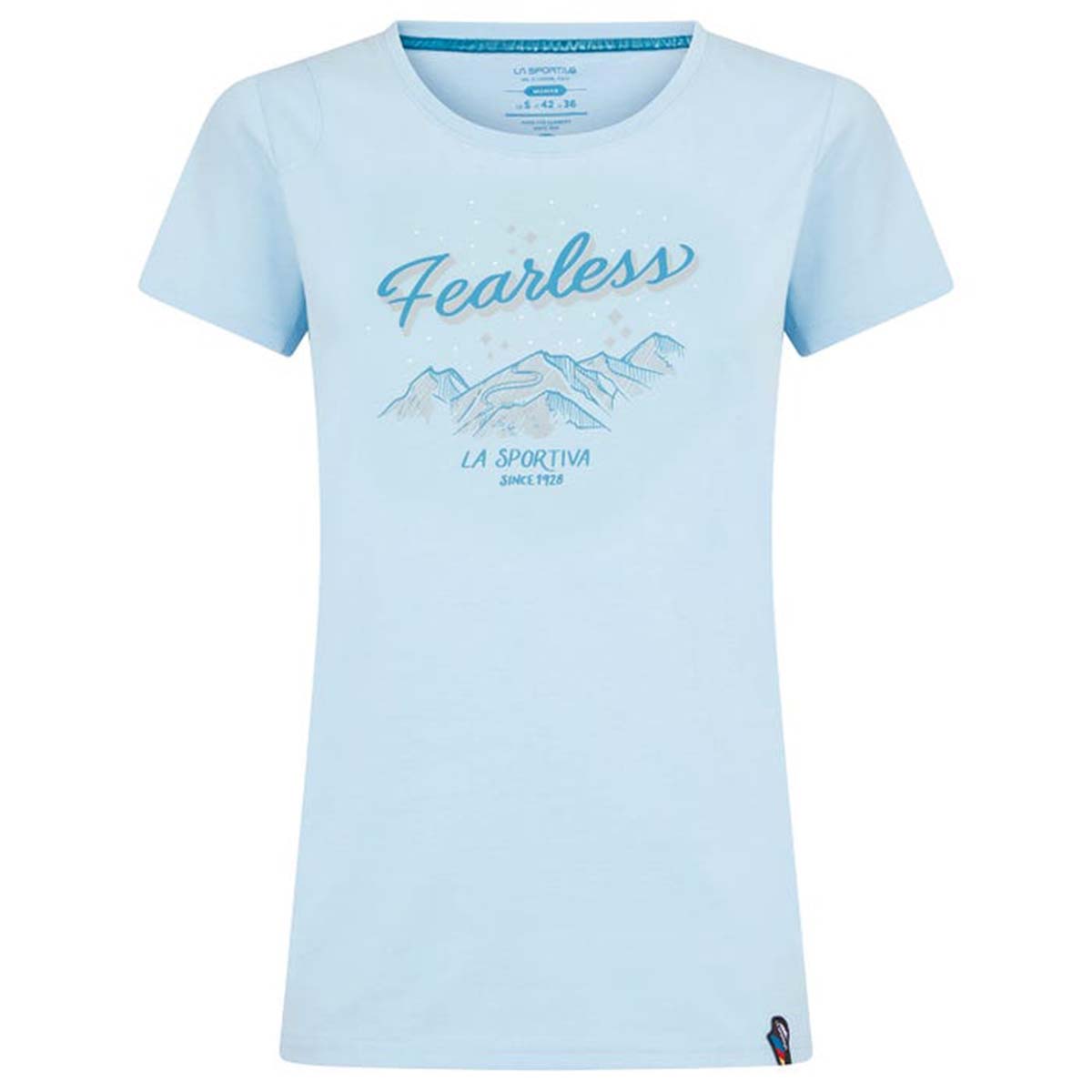 Fearless Womens Climbing T-Shirt Blue