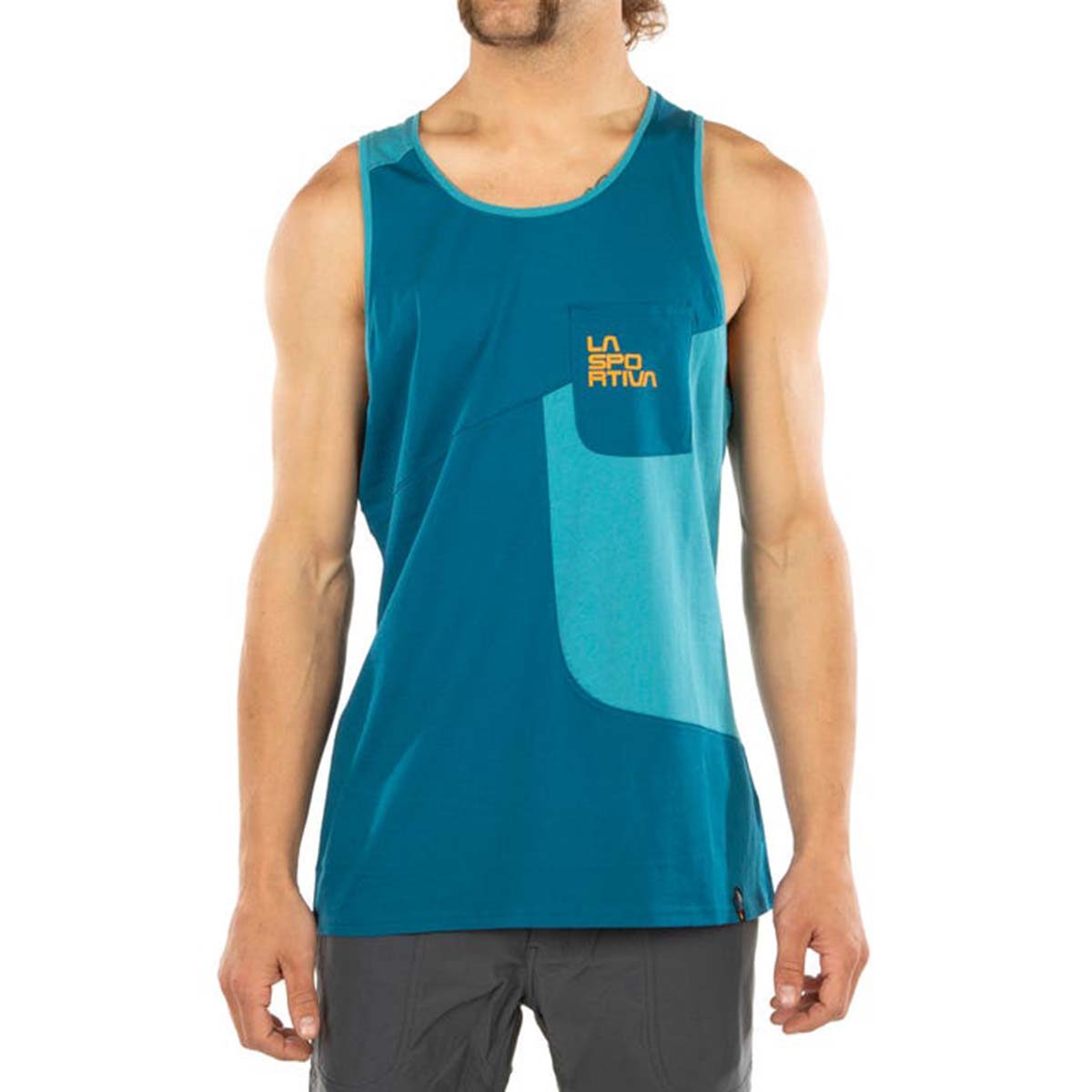 Dude Mens Climbing Tank Top Blue
