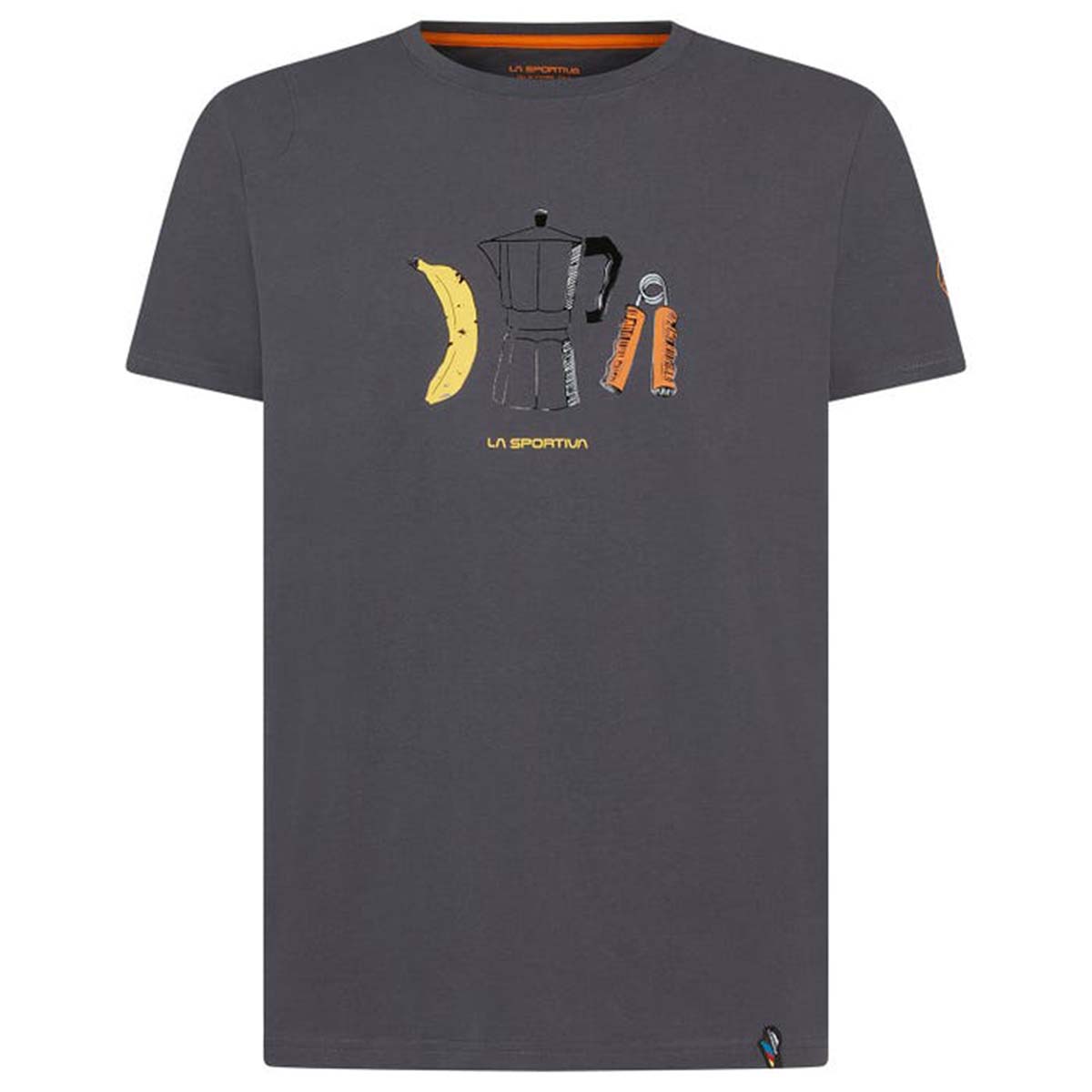 Breakfast Mens Climbing T-Shirt Grey