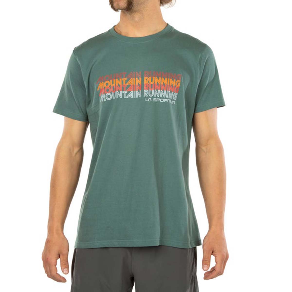 Mountain Mens Running T-Shirt Green