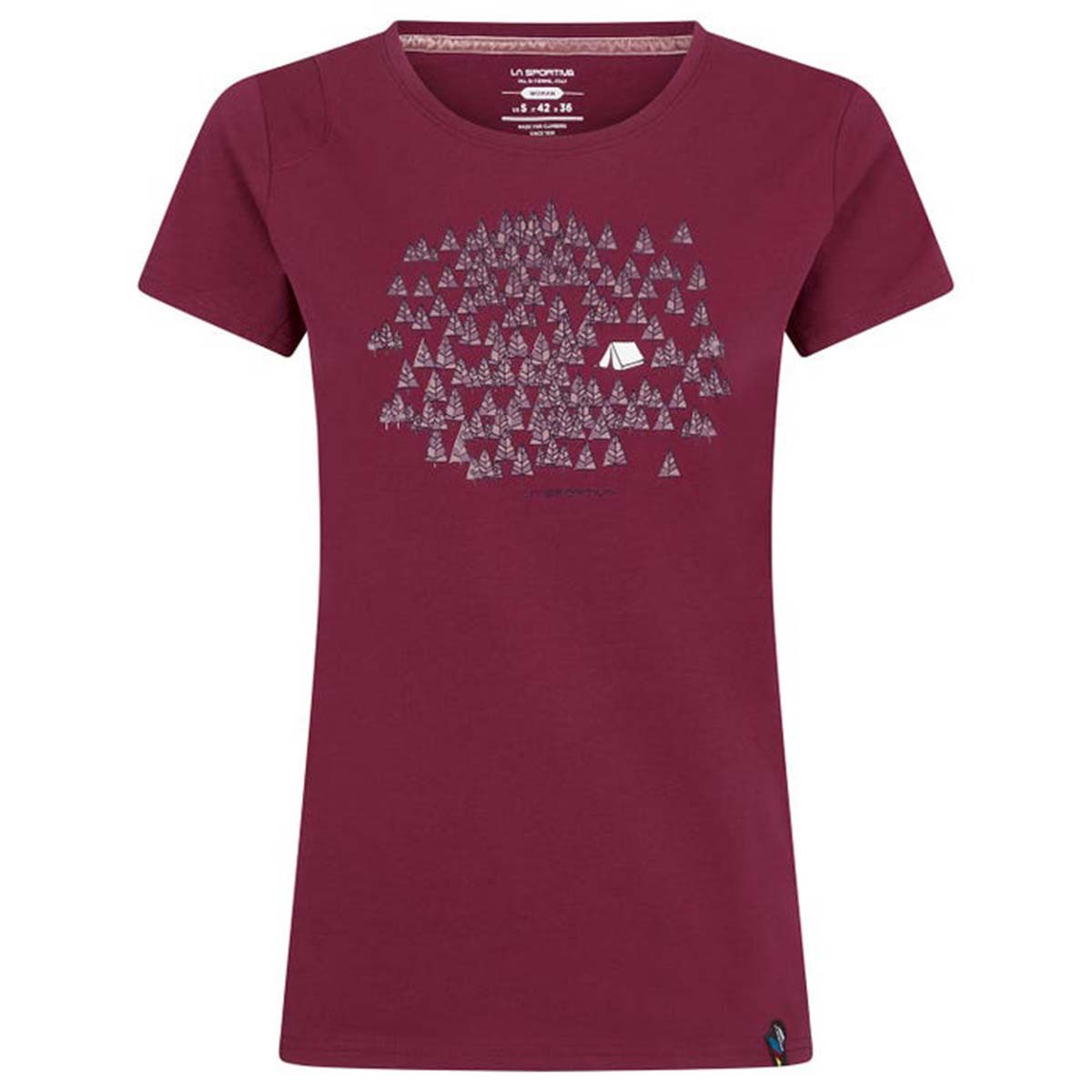 Forest Womens Climbing T-Shirt Purple