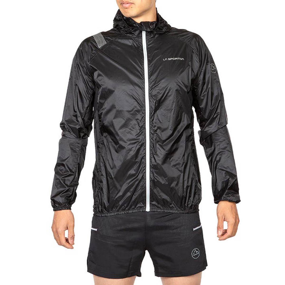 Blizzard Mens Running Windbreaker Black