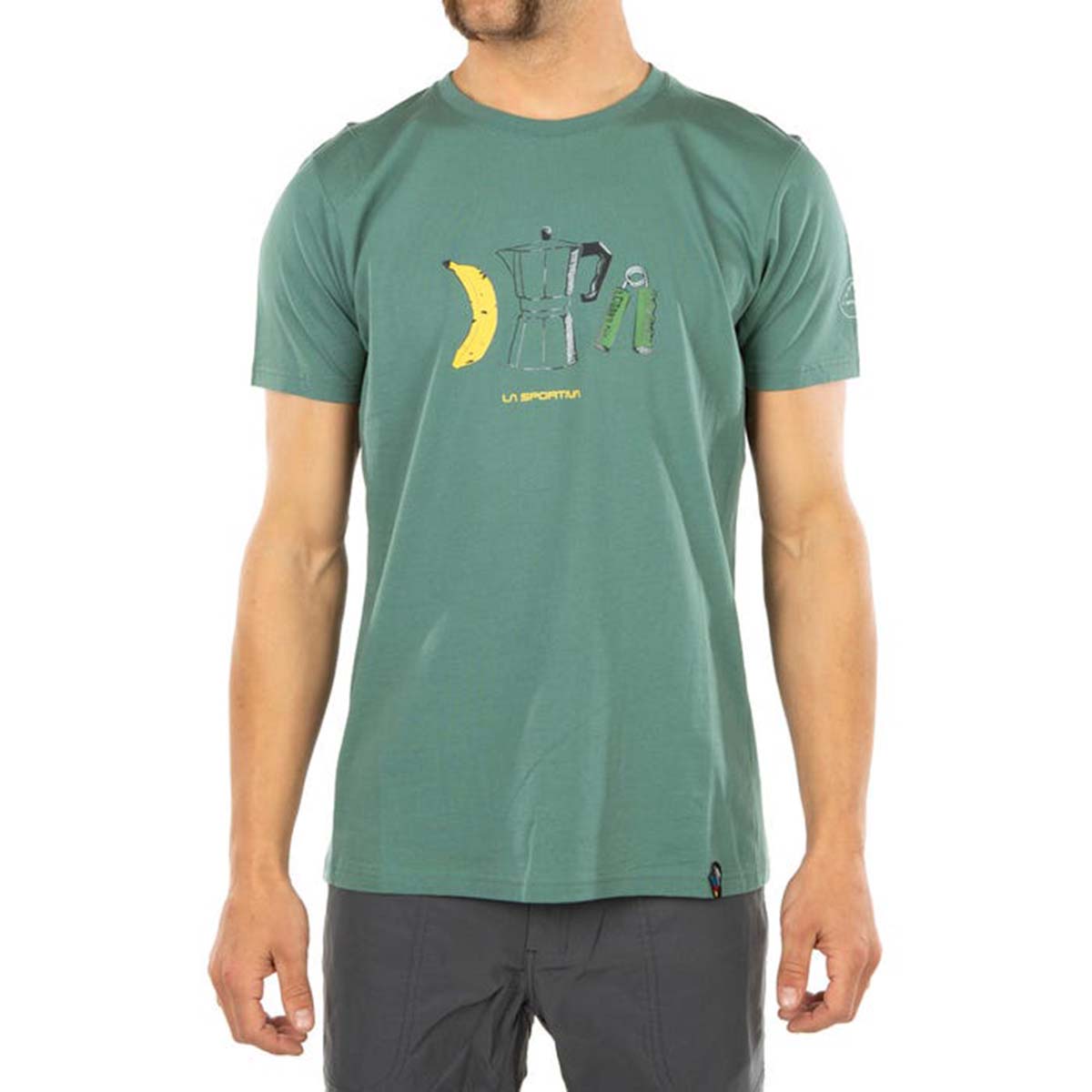 Breakfast Mens Climbing T-Shirt Green