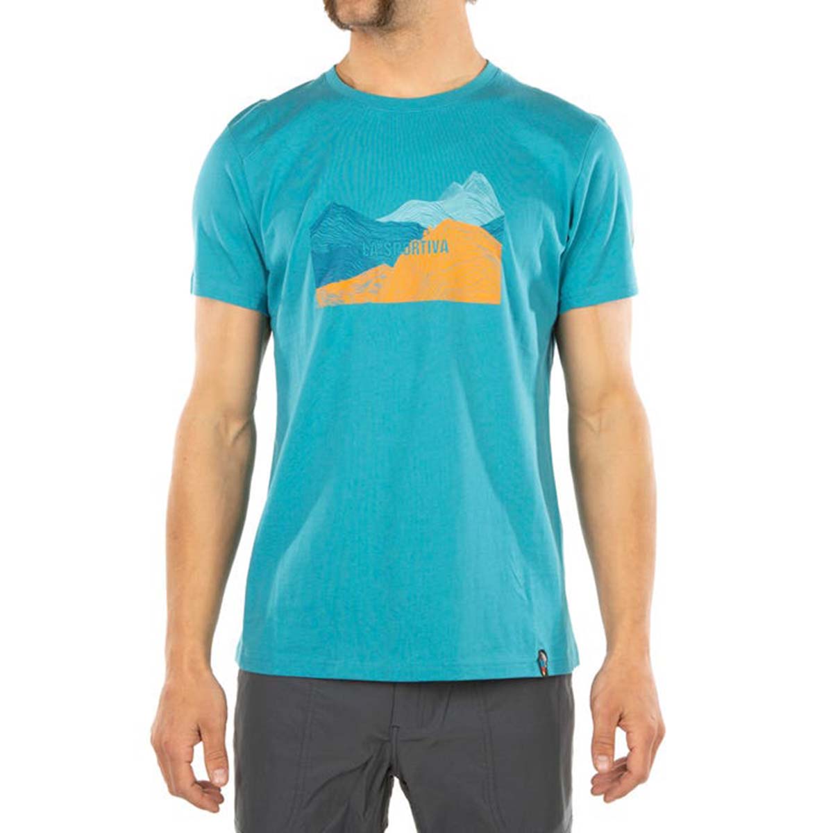 Mountwave Mens Climbing T-Shirt Blue