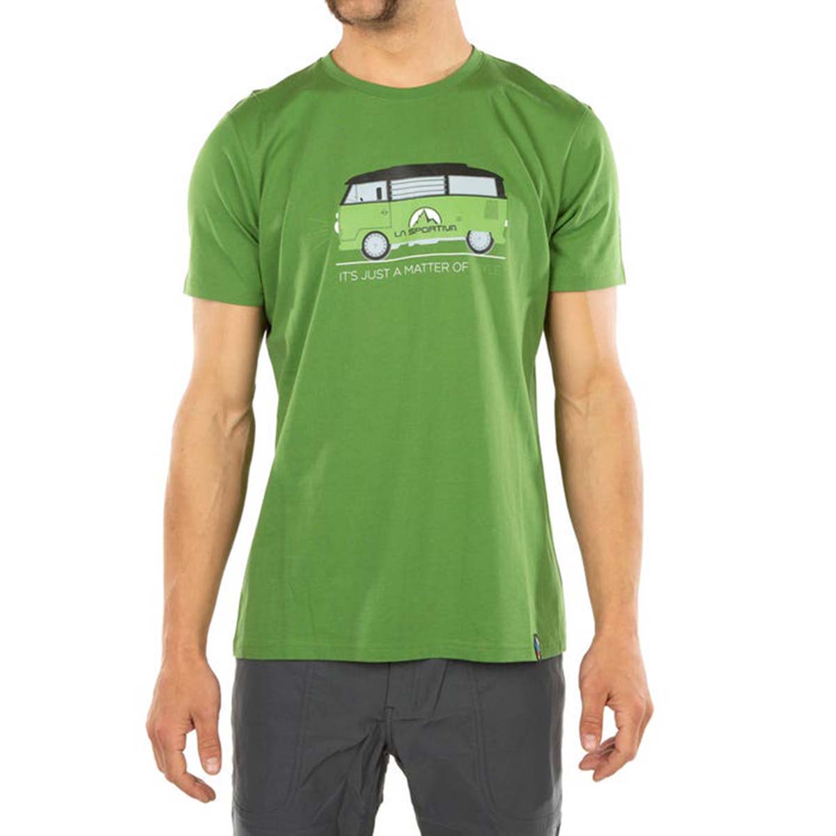 Van Mens Climbing T-Shirt Green