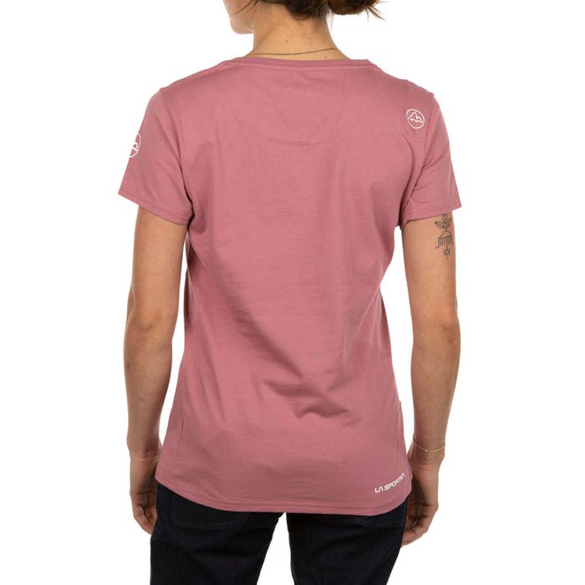 Stripe Evo Womens Climbing T-Shirt Pink