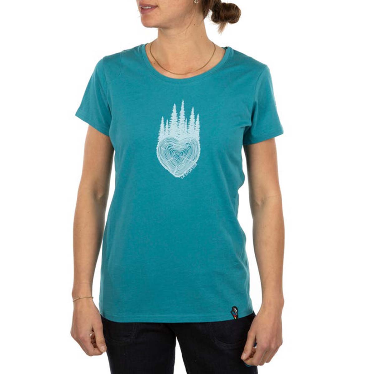 Wild Heart Womens Climbing T-Shirt Blue