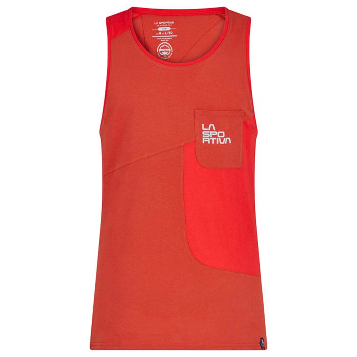 Dude Mens Climbing Tank Top Red