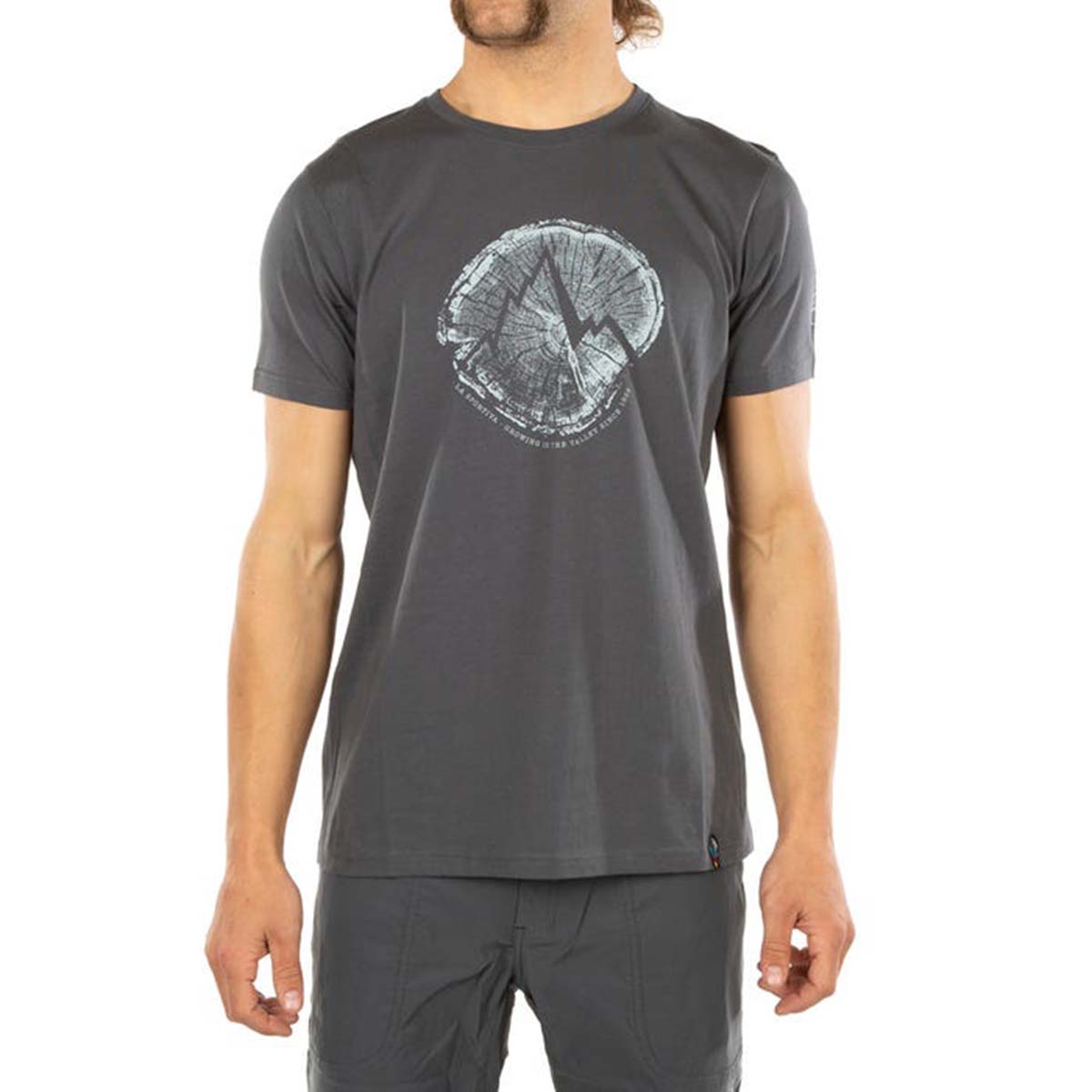 Cross Section Mens Climbing T-Shirt Grey